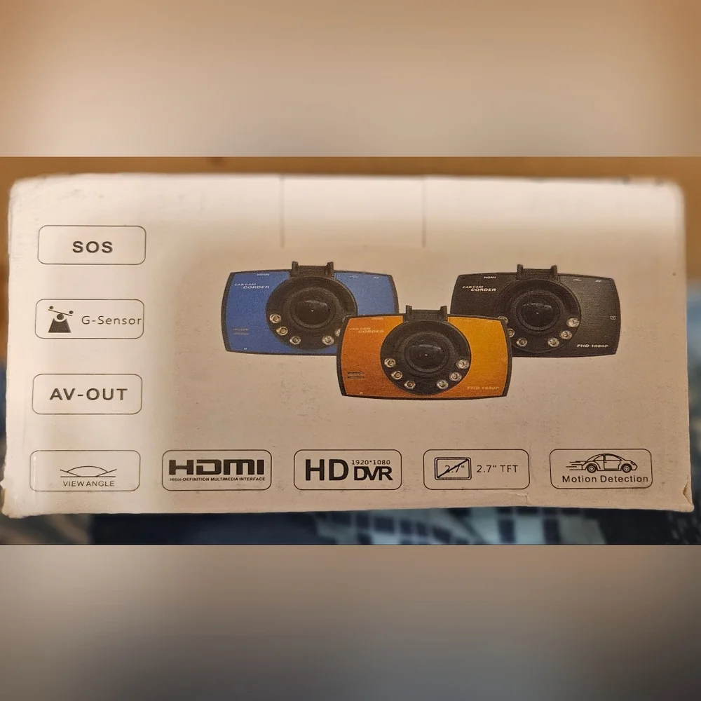 HD DVR Camera Recorder - Blue and Orange